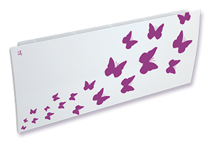 Дизайн-радиаторы Lully  "Бабочки" - фиолетовый