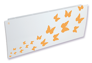 Дизайн-радиаторы Lully  "Бабочки" - оранжевый
