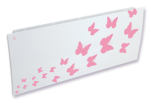 Дизайн-радиаторы Lully  "Бабочки" - розовый