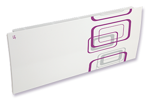 Дизайн-радиаторы Lully  "Геометрия" - фиолетово-серый