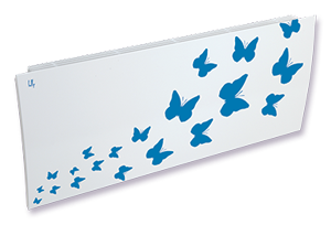 Дизайн-радиаторы Lully  "Бабочки" - голубой