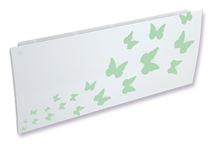 Дизайн-радиаторы Lully  "Бабочки" - светло-зеленый