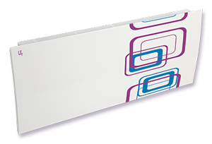 Дизайн-радиаторы Lully  "Геометрия" - фиолетово-голубой