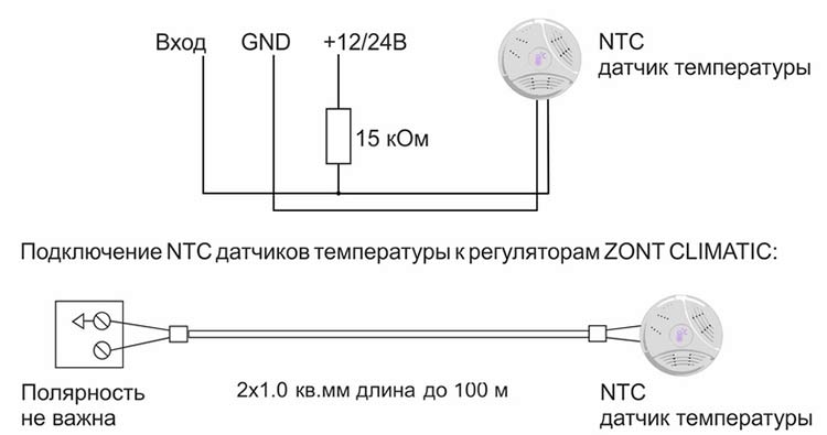 Zont датчик ntc