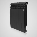 Радиатор биметаллический Royal Thermo Biliner Noir Sable 500 (черный) - 12 секций