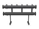 Модульный коллектор Gidruss MK-600-3x50 (до 600 кВт, 2 магистр. подкл. Фл.Ду80, 3 контура G 2″ вверх