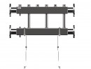 MKSS-400-3x32 (до 400 кВт, 2 магистр. подкл. Фл.Ду65, 3 контура G 1¼″ вверх или вниз)