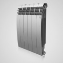 Радиатор биметаллический Royal Thermo Biliner Silver Satin 500 (серебристый) - 12 секций