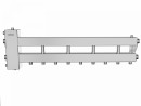 BMSS-150-5D (нерж., до 150 кВт, подкл. котла G 1½″, 4 контура G 1″, боковой контур G 1½″)