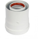 Вертикальный адаптер дымохода Ø100 мм с измерительным штуцером