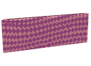 Дизайн-радиатор Lully коллекция Мираж 1120/450/115 (цвет фиолетовый) подключение в стену