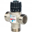 Термостатический смесительный клапан для систем отопления и ГВС 1" НР 35-60°С KV 1,6