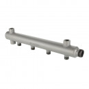 Коллектор из стали с межосевым расстоянием выходов 100 мм (труба ДУ-50), 1"х 9 вых. 1/2" нар.