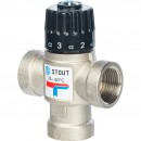 Термостатический смесительный клапан для систем отопления и ГВС 3/4" ВР 35-60°С KV 1,6
