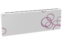 Дизайн-радиатор Lully коллекция Мыльные пузыри 1120/450/115 (цвет фиолетовый) нижнее подключение с термостатикой