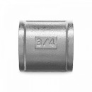Муфта равнопроходная, ВВ 3/4", латунь с покрытием TIN, CN