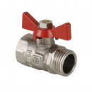 Кран шаровой VALTEC COMPACT, рукоятка бабочка 3/4" вн.-нар.