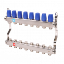 Коллектор из нержавеющей стали в сборе без расходомеров, 8 выходов