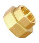 Гайка насосная Gidruss FIT.PN-25 (для насосов DN25 с резьбой Rp 1 ½″, латунь ЛС59, EPDM-прокладка)