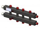 Гидравлический коллектор горизонтальный, 5 контуров, до 70кВт