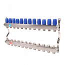 Коллектор из нержавеющей стали в сборе без расходомеров. 12 выходов