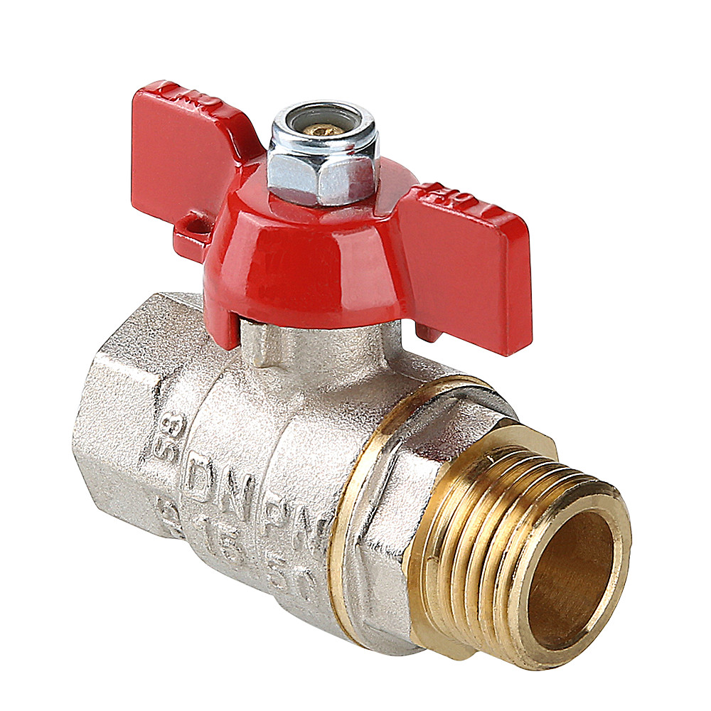 Кран водоразборный VALTEC ENOLGAS BASIC с ручкой-бабочкой и внутренней–наружной резьбой 1/2"