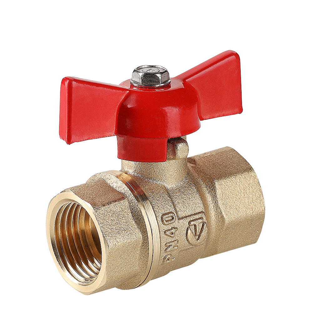 Кран шаровой VALTEC «СТАНДАРТ» без покрытия с ручкой-бабочкой и внутренней резьбой 1/2" (PN40)