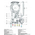 Котел газовый Federica Bugatti 65 Cond B VARME 1-конт. с дисп.