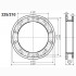 Редукционный фланец 225/210