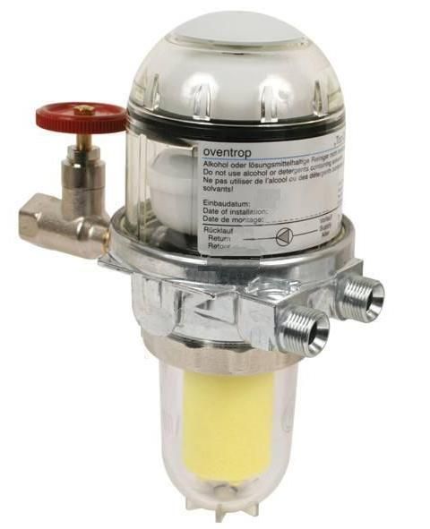 Фильтр жидкого топлива Oventrop Toc-Duo-3 3/8"ВН с воздухоотводчиком и запорным вентилем