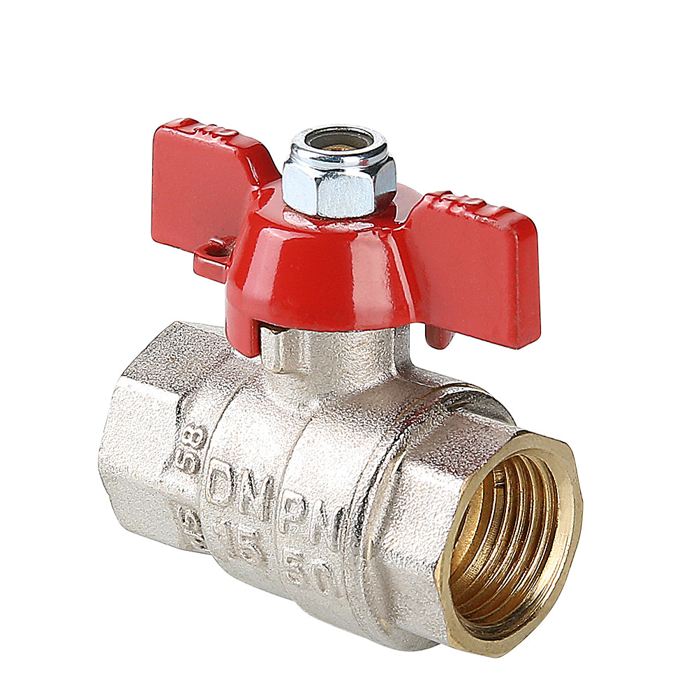 Кран водоразборный VALTEC ENOLGAS BASIC с ручкой-бабочкой и внутренней резьбой 1/2"