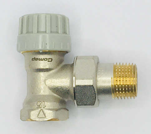 Клапан термостатический COMAP с фиксированным Kv, угловой, НР, М28 - 1/2" НР М22 R 1/2 0,55 серия 80 R808704