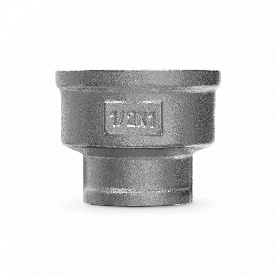 Муфта переходная, ВВ 1/2" — 1", латунь с покрытием TIN, CN