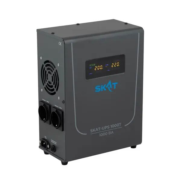 SKAT-UPS 1000T ИБП, Линейно-интерактивный, 220 В, 1000 ВА, работает от 1 внешней АКБ